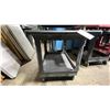 Image 3 : BLACK PLASTIC 2 TIER 45"L X 25"W X 33"H INDUSTRIAL MOBILE PRODUCT CART