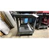 Image 3 : BLACK PLASTIC 2 TIER 45"L X 25"W X 33"H INDUSTRIAL MOBILE PRODUCT CART