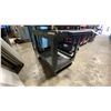 Image 1 : BLACK PLASTIC 2 TIER 45"L X 25"W X 33"H INDUSTRIAL MOBILE PRODUCT CART