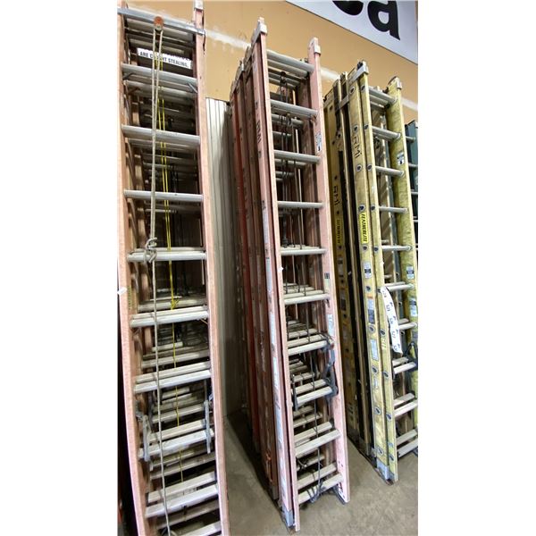 ALLRIGHT 20' ORANGE CARBON FIBER INDUSTRIAL EXTENSION LADDER