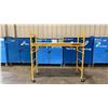Image 1 : METALTECH YELLOW 6' MOBILE ADJUSTABLE HEIGHT DRYWALLER'S SCAFFOLDING WITH 1,000 LB LOAD CAPACITY