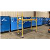 Image 2 : METALTECH YELLOW 6' MOBILE ADJUSTABLE HEIGHT DRYWALLER'S SCAFFOLDING WITH 1,000 LB LOAD CAPACITY