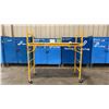 Image 1 : METALTECH YELLOW 6' MOBILE ADJUSTABLE HEIGHT DRYWALLER'S SCAFFOLDING WITH 1,000 LB LOAD CAPACITY