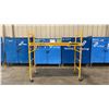Image 1 : METALTECH YELLOW 6' MOBILE ADJUSTABLE HEIGHT DRYWALLER'S SCAFFOLDING WITH 1,000 LB LOAD CAPACITY
