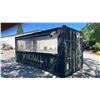 Image 3 : 20' BLACK TRANSPORT CONTAINER CONVERTED TO OPEN SIDE PARKLET PATIO STYLE SEATING AREA WITH CLEAR