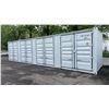 Image 2 : GREY 40' 52,910 LB MAX CAPACITY INDUSTRIAL TRANSPORT CONTAINER WITH 4 DUAL SWING SIDE DOORS DUAL