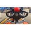Image 6 : TOYOTA 8BWS13 ORANGE 2500 LBS CAPACITY 3 STAGE 104" MAST TYPE E INDUSTRIAL ELECTRIC WALK BEHIND