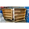 Image 2 : WOODEN MOBILE MULTI TIER CARTS APPROX 48"L X 24"D X 55.5"H