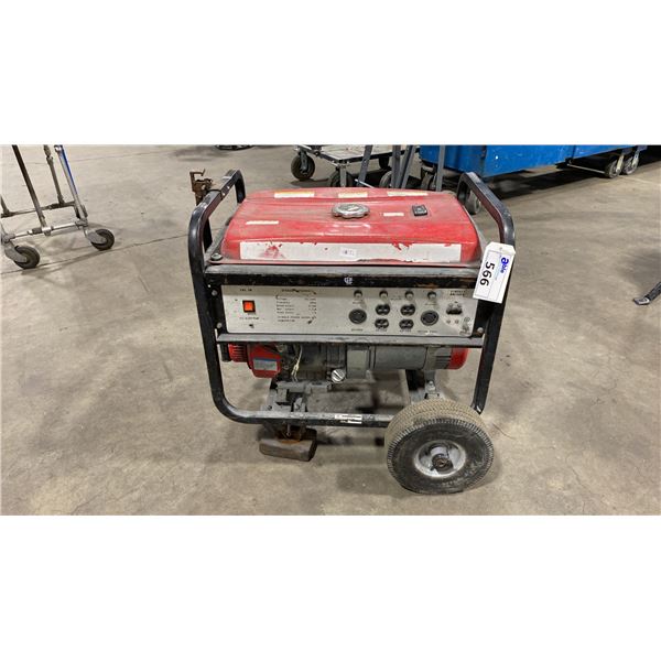 RED DE6500H MOBILE GAS POWERED GENERATOR WITH POWERTEK 15HP ENGINE