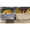 Image 1 : 2 BINS OF ASSORTED EXTENSION CORDS *BINS INCLUDED*