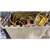 Image 3 : 2 BINS OF ASSORTED EXTENSION CORDS *BINS INCLUDED*