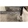 Image 3 : 3 TIER BLACK ADJUSTABLE WIRE MOBILE RACK APPROX 60"L X 18"D X 47"H