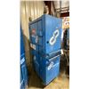 Image 2 : 2 BLUE METAL SINGLE DOOR SINGLE DRAWER HEAVY DUTY MOBILE TOOL STORAGE CHEST