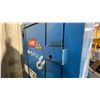 Image 3 : 2 BLUE METAL SINGLE DOOR SINGLE DRAWER HEAVY DUTY MOBILE TOOL STORAGE CHEST