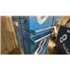 Image 5 : 2 BLUE METAL SINGLE DOOR SINGLE DRAWER HEAVY DUTY MOBILE TOOL STORAGE CHEST