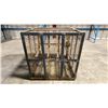 Image 2 : METAL SINGLE DOOR MESH 4 BOTTLE PROPANE STORAGE RACK