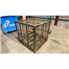 Image 3 : METAL SINGLE DOOR MESH 4 BOTTLE PROPANE STORAGE RACK