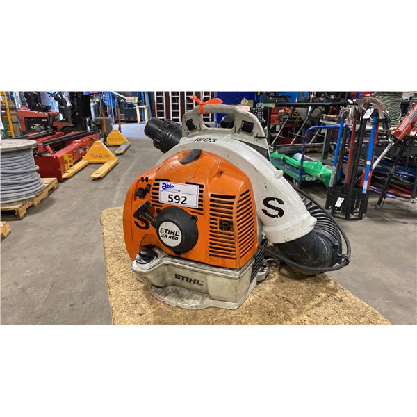 STIHL BR 450 COMMERCIAL GAS POWERED BACKPACK LEAF BLOWER