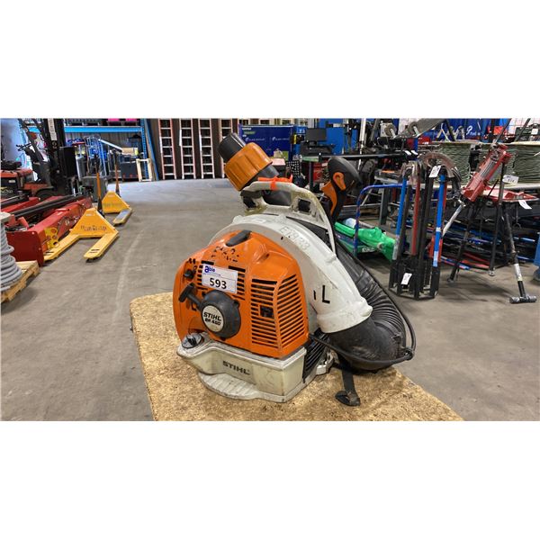 STIHL BR 450 COMMERCIAL GAS POWERED BACKPACK LEAF BLOWER