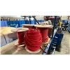 Image 2 : 4 SPOOLS OF RED INDUSTRIAL POLYPROPYLENE 3 STRAND DANLINE *MUST TAKE ALL*
