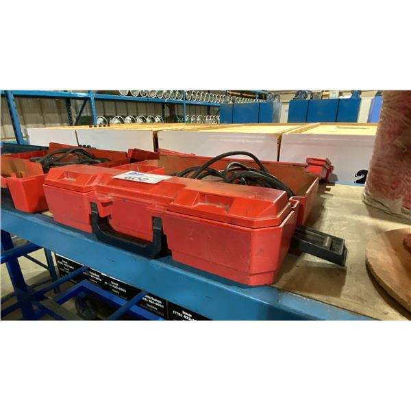 HILTI TE 7 ELECTRIC INDUSTRIAL HAMMER DRILL IN HARD TRANSPORT CASE WITH ASSORTED BITS