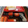 Image 2 : HILTI DX 400 AIR ACTUATED GUN IN HARD TRANSPORT CASE WITH ASSORTED HARDWARE / CHARGES
