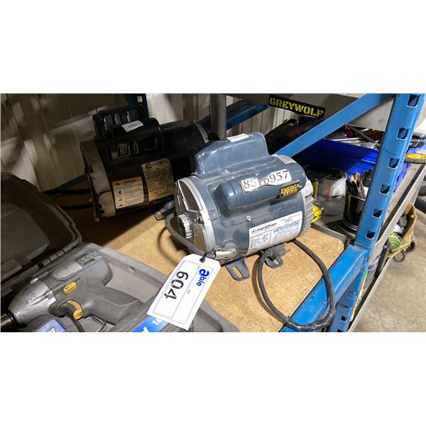 MARATHON 1/2 HP INDUSTRIAL ELECTRIC MOTOR & EMERSON DEFINITE PURPOSE INDUSTRIAL ELECTRIC MOTOR