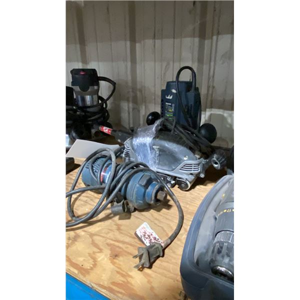 BOSCH 1638 ELECTRIC SPIRACUT, PORTER-CABLE ELECTRIC BELT SANDER, & MASTERCRAFT ELECTRIC PLUNGE