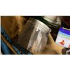 Image 11 : SHELF OF ASSORTED LARGE TOOLS, CAUTION TAPE, DUCT TAPE, FACE SHIELDS, PROTECTIVE CLOTHING, &