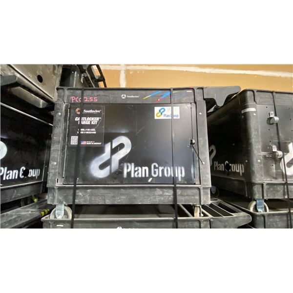 SOUTHWIRE BLACK PLASTIC / METAL  2 TIER 46"L X 26"W X 33 1/2"H INDUSTRIAL MOBILE PRODUCT / TOOL