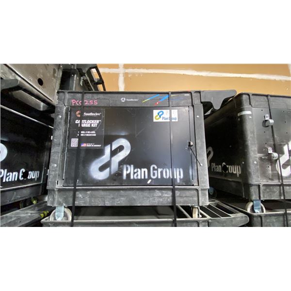 SOUTHWIRE BLACK PLASTIC / METAL  2 TIER 46"L X 26"W X 33 1/2"H INDUSTRIAL MOBILE PRODUCT / TOOL