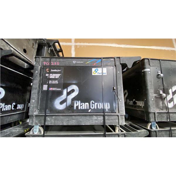 SOUTHWIRE BLACK PLASTIC / METAL  2 TIER 46"L X 26"W X 33 1/2"H INDUSTRIAL MOBILE PRODUCT / TOOL