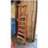 Image 1 : WERNER PODIUM 6' ORANGE CARBON FIBER INDUSTRIAL PLATFORM LADDER