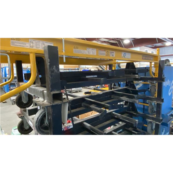 MACK RACK I 1000 LBS CAPACITY BLACK FOLDING MOBILE INDUSTRIAL WIRE / PRODUCT RACK