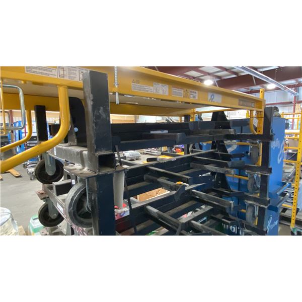 MACK RACK I 1000 LBS CAPACITY BLACK FOLDING MOBILE INDUSTRIAL WIRE / PRODUCT RACK