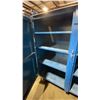 Image 4 : BLUE METAL MOBILE 2 DOOR JOB BOX STORAGE CABINET APPROX 60"W X 24"D X 69"H