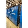 Image 1 : BLUE METAL MOBILE 2 DOOR JOB BOX STORAGE CABINET APPROX 60"W X 24"D X 69"H