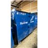 Image 2 : BLUE METAL MOBILE 2 DOOR JOB BOX STORAGE CABINET APPROX 60"W X 24"D X 69"H