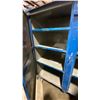 Image 4 : BLUE METAL MOBILE 2 DOOR JOB BOX STORAGE CABINET APPROX 60"W X 24"D X 69"H