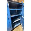 Image 3 : BLUE METAL MOBILE 2 DOOR JOB BOX STORAGE CABINET APPROX 60"W X 24"D X 69"H