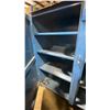 Image 4 : BLUE METAL MOBILE 2 DOOR JOB BOX STORAGE CABINET APPROX 60"W X 24"D X 69"H