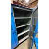 Image 3 : BLUE METAL MOBILE 2 DOOR JOB BOX STORAGE CABINET APPROX 60"W X 24"D X 69"H