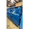 Image 1 : BLUE METAL MOBILE 2 DOOR JOB BOX STORAGE CABINET APPROX 60"W X 24"D X 69"H