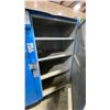 Image 3 : BLUE METAL MOBILE 2 DOOR JOB BOX STORAGE CABINET APPROX 60"W X 24"D X 69"H