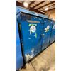 Image 2 : BLUE METAL MOBILE 2 DOOR JOB BOX STORAGE CABINET APPROX 60"W X 24"D X 69"H