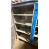 Image 4 : BLUE METAL MOBILE 2 DOOR JOB BOX STORAGE CABINET APPROX 60"W X 24"D X 69"H