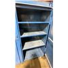 Image 3 : BLUE METAL MOBILE 2 DOOR JOB BOX STORAGE CABINET APPROX 60"W X 24"D X 69"H