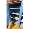 Image 4 : BLUE METAL MOBILE 2 DOOR JOB BOX STORAGE CABINET APPROX 60"W X 24"D X 69"H