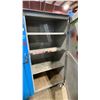 Image 3 : BLUE METAL MOBILE 2 DOOR JOB BOX STORAGE CABINET APPROX 60"W X 24"D X 69"H
