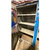 Image 4 : BLUE METAL MOBILE 2 DOOR JOB BOX STORAGE CABINET APPROX 60"W X 24"D X 69"H